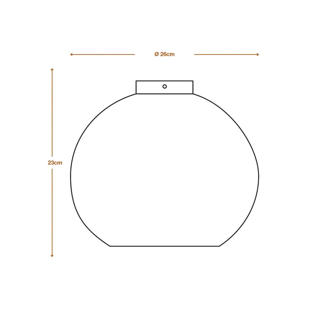 LEDVANCE Deckenleuchte Ball, Ø 26 cm, braun, Wellpappe, E27