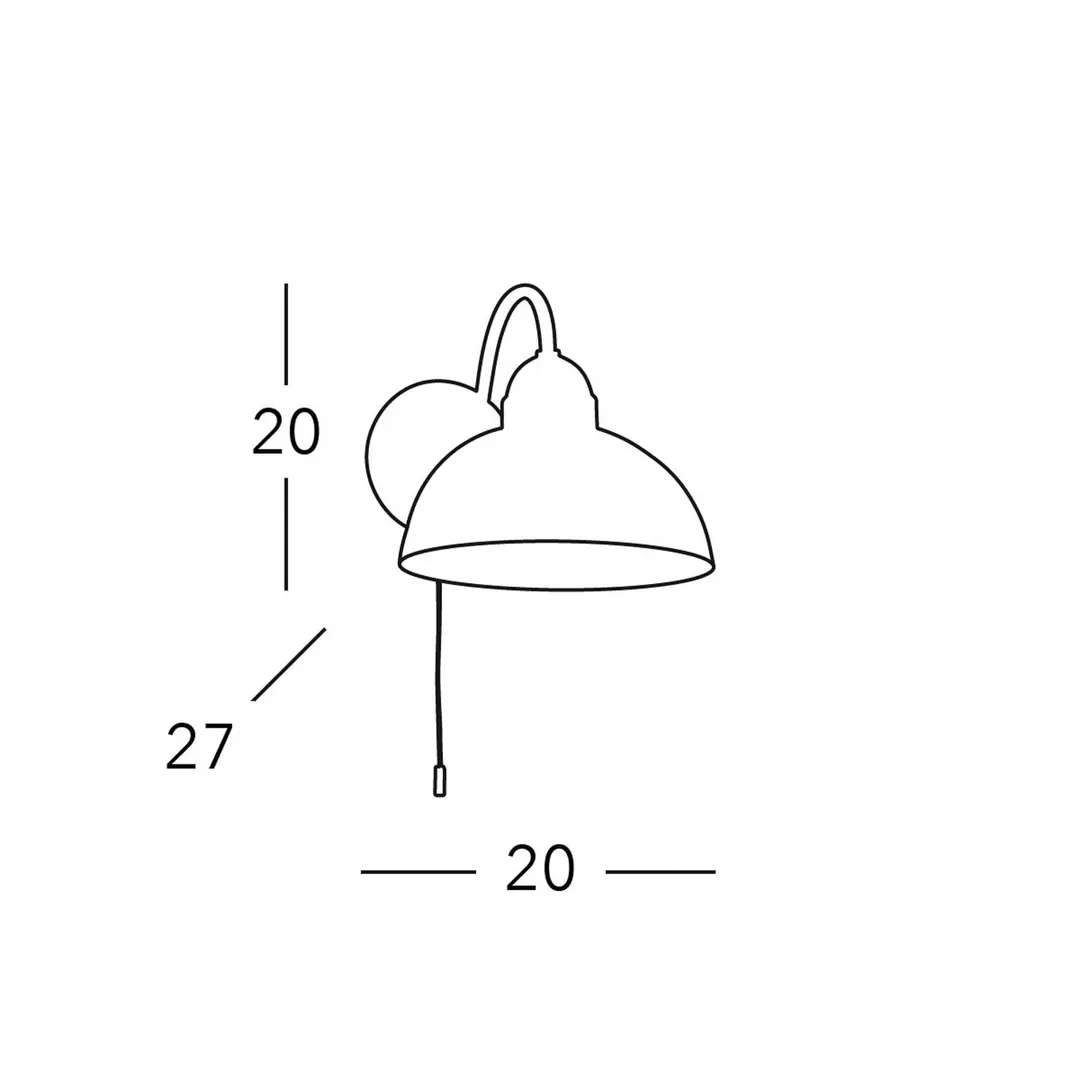 austrolux KOLARZ Wandlampe Nonna, Ø 20 cm, Erdbeeren, Rand glatt