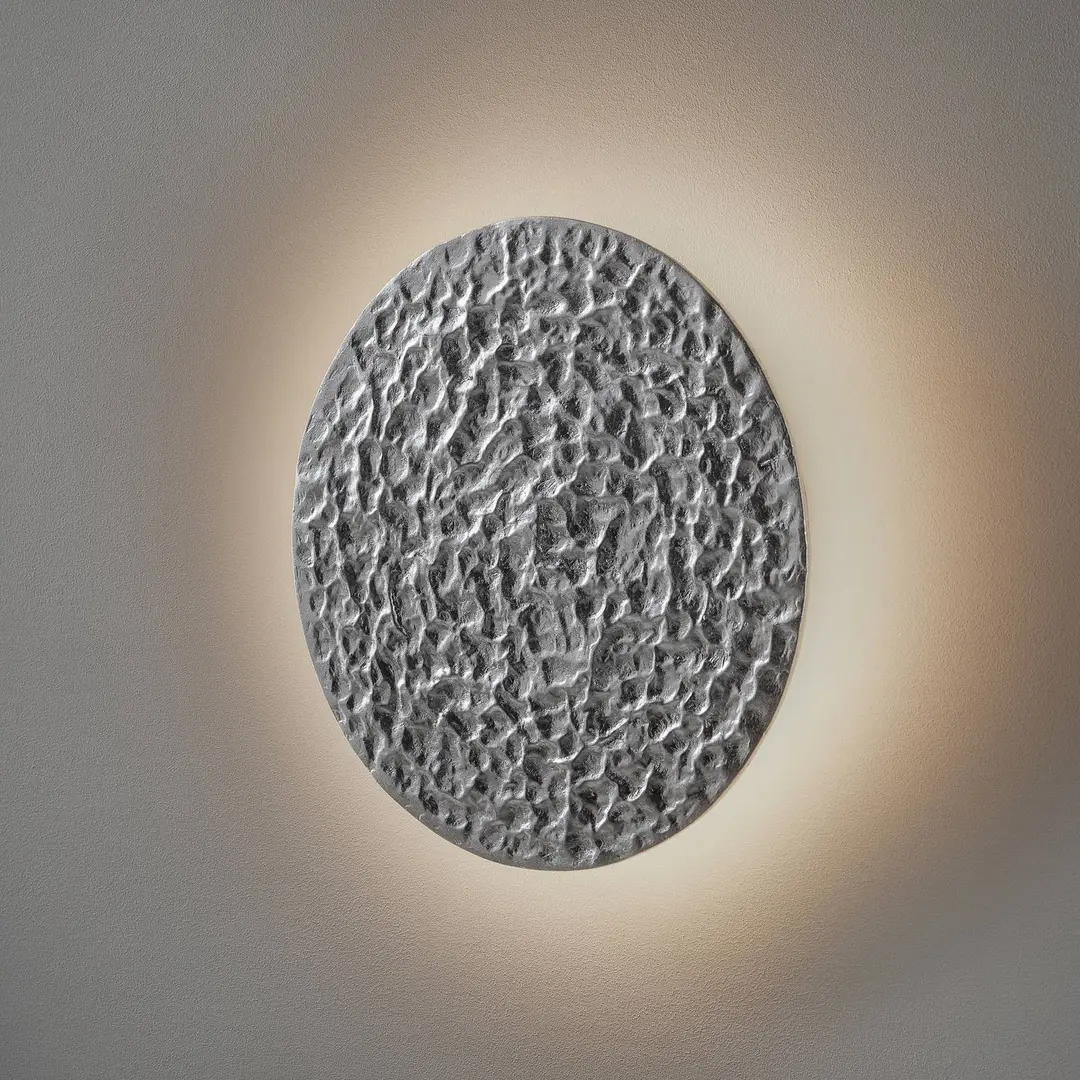 Holländer LED-Wandleuchte Meteor, Ø 27 cm, silber