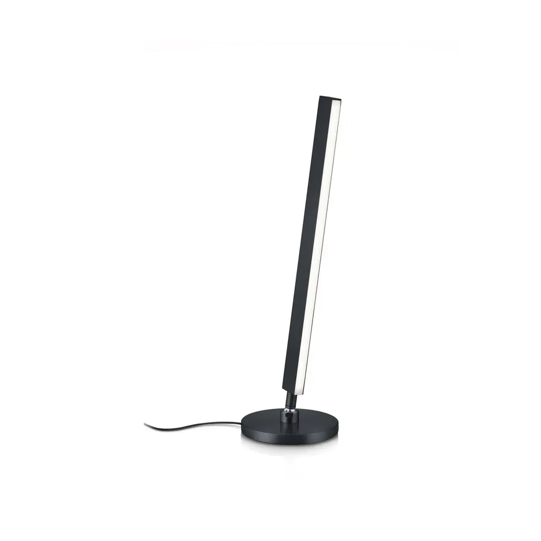 Knapstein LED-Tischleuchte Kosma, schwarz, CCT, Gestensteuerung