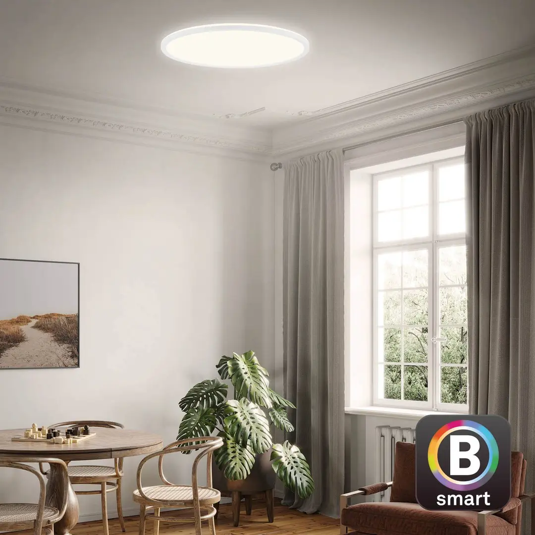 Briloner LED-Deckenlampe Slim S dimmbar CCT weiß Ø 45 cm