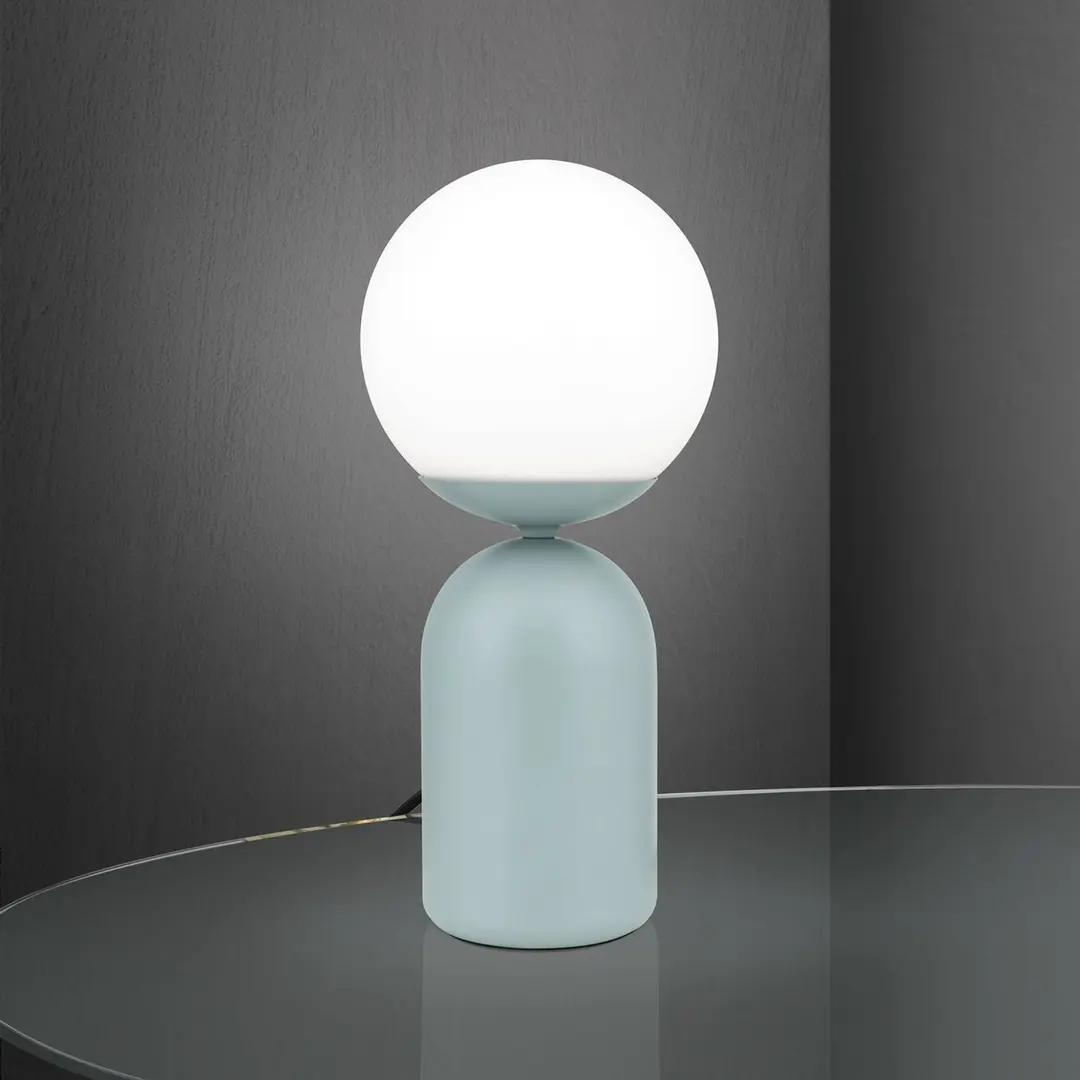 Orion Tischleuchte Stanley, lichtgrün, Höhe 32 cm, Keramik/Glas