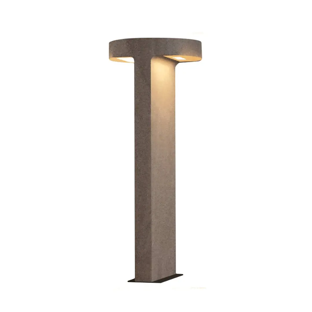 Zambelis LED-Wegeleuchte E384, 2-flammig, Beton, Höhe 70 cm