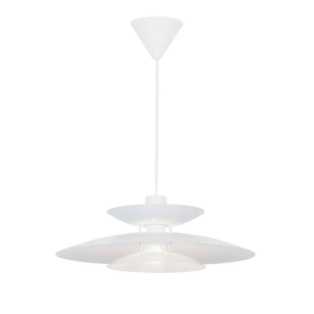 Viokef Hängeleuchte Nino, weiß, Ø 45 cm, Metall