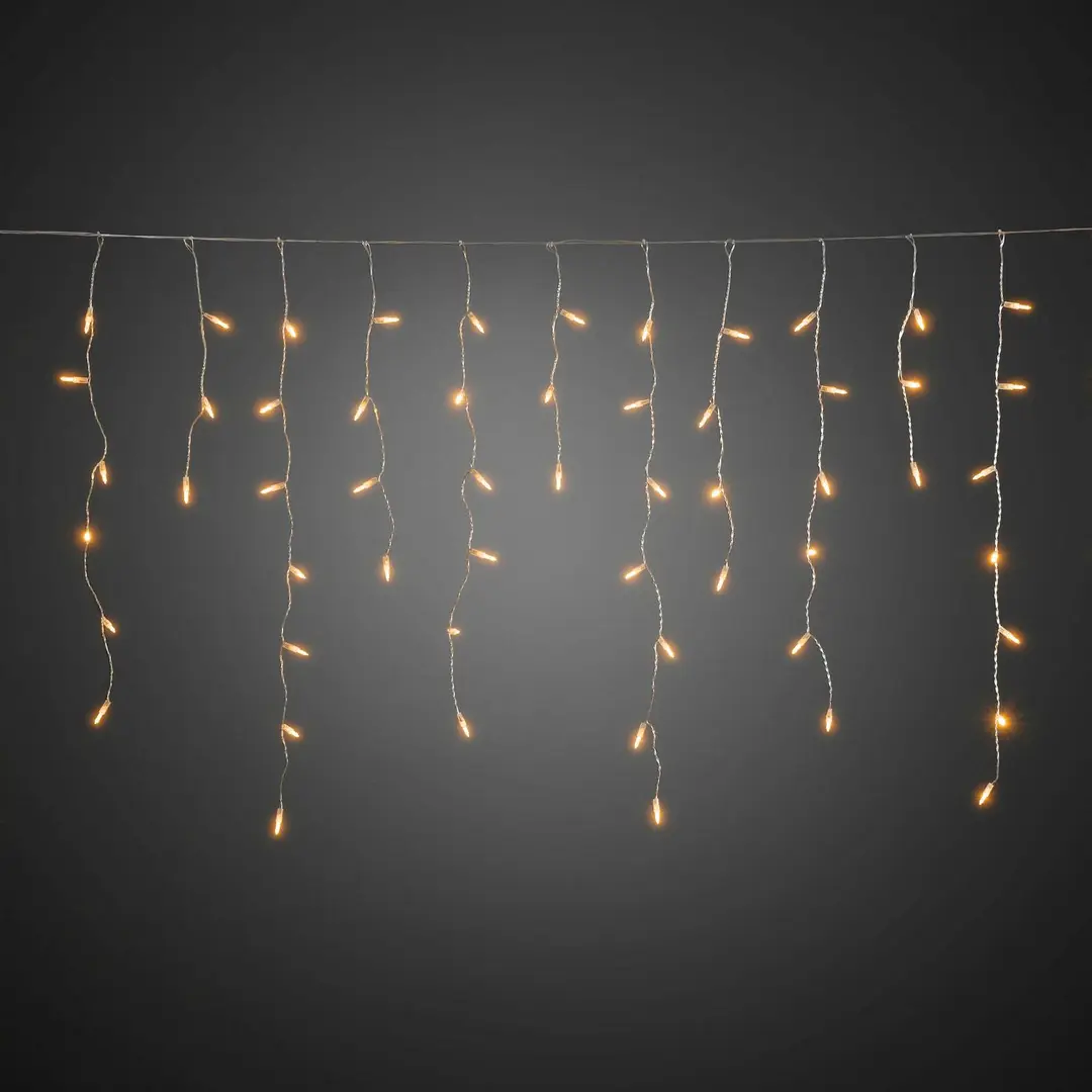 Konstsmide Christmas LED-Lichtervorhang Eisregen für außen, 96-flammig