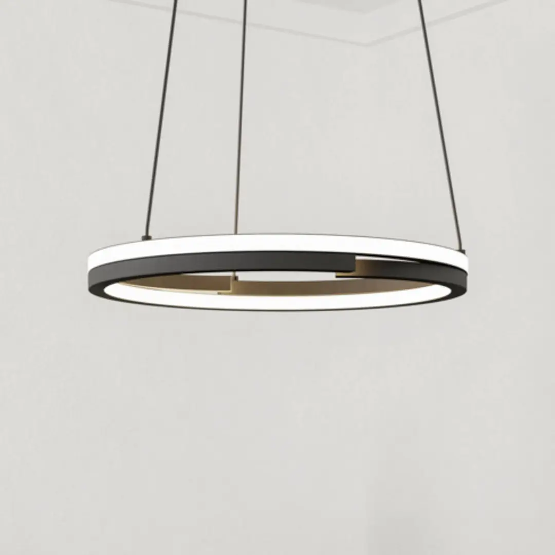EGLO LED-Hängeleuchte MEZZOMONTE, schwarz, Ø 48 cm, CCT