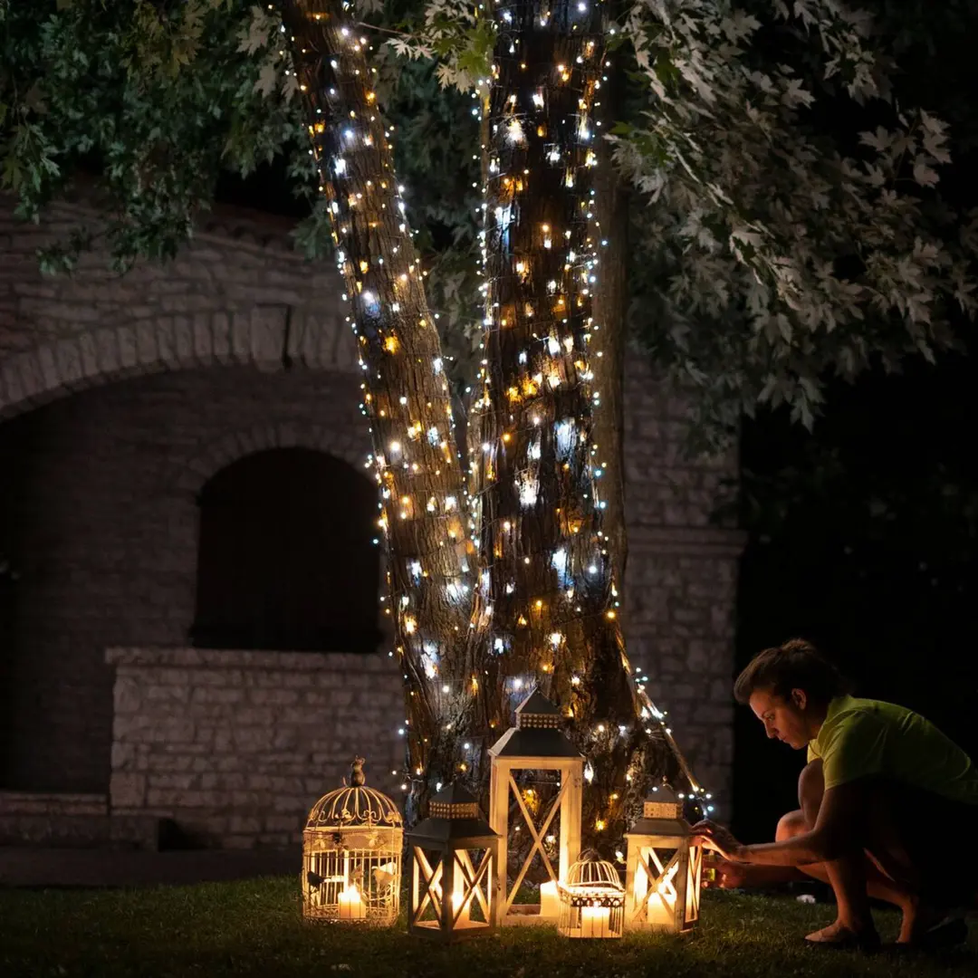 twinkly LED-Lichterkette Twinkly CCT, 250-fl. 20 m schwarz