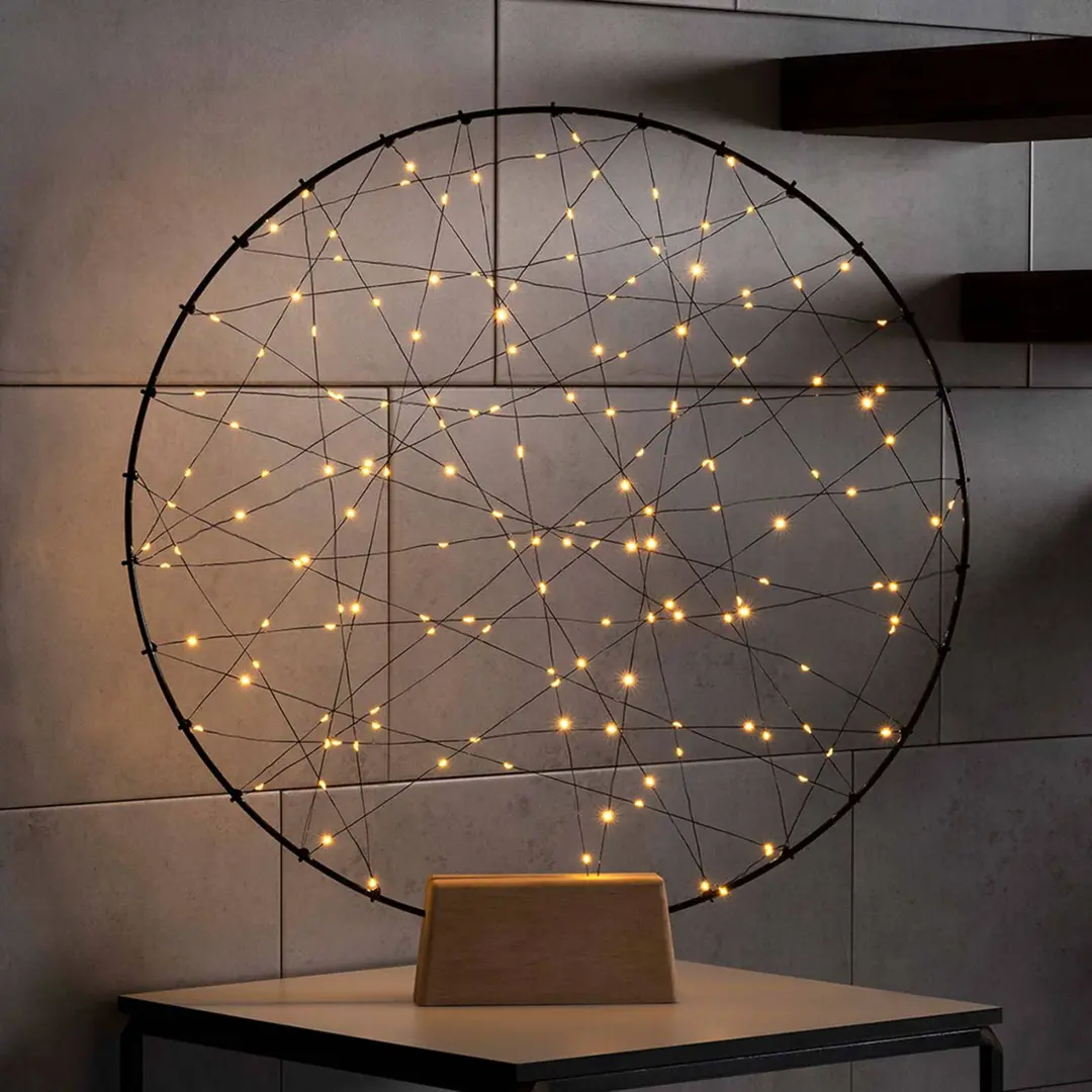 Konstsmide Christmas LED-Dekoleuchte Metallsilhouette Ring für innen