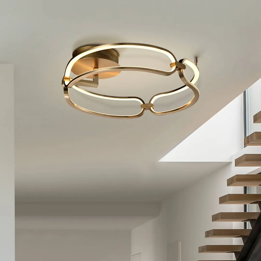 Schuller Valencia LED-Deckenleuchte Colette, dreiflammig, roségold