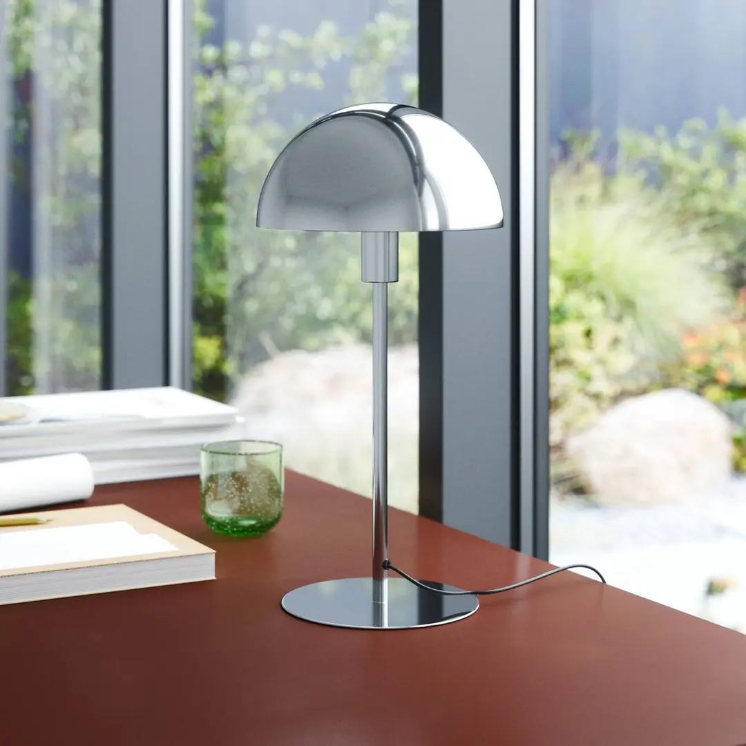 Nordlux Tischleuchte Ellen 20, chrom, Metall, E14-Fassung