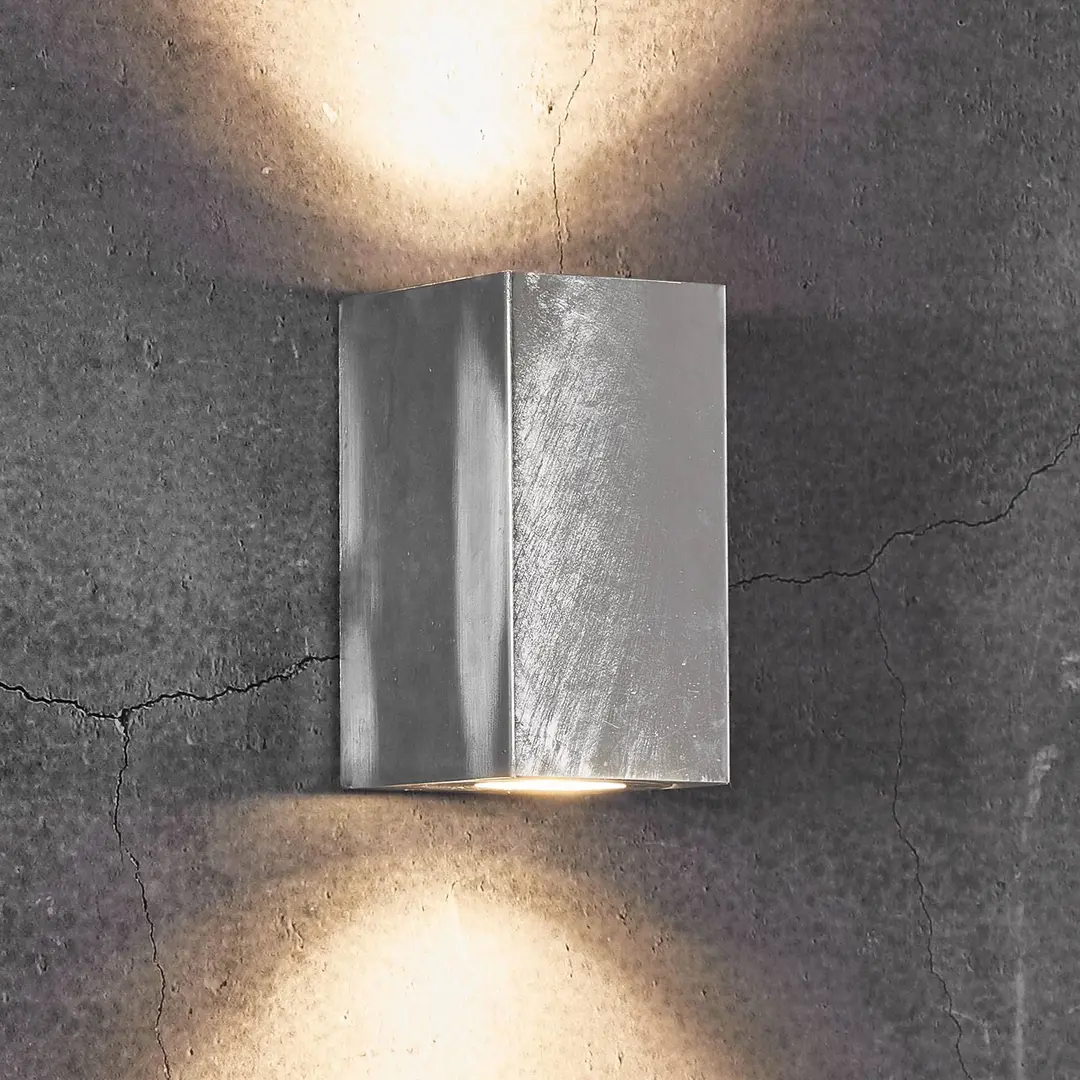 Nordlux Außenwandlampe Canto Maxi Kubi 2 17cm galvanisiert