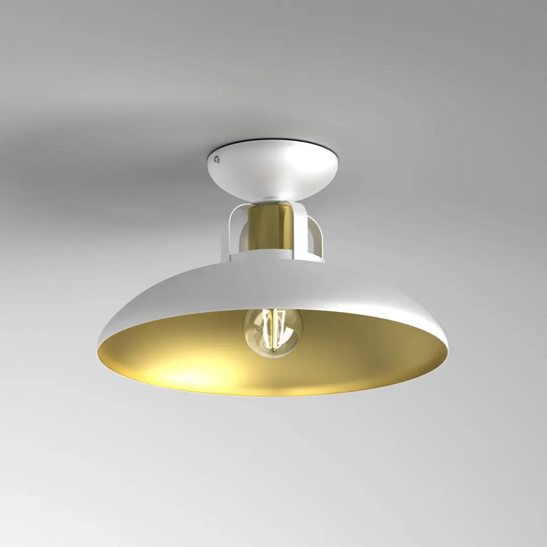 Eko-Light Deckenlampe Felix, weiß/gold