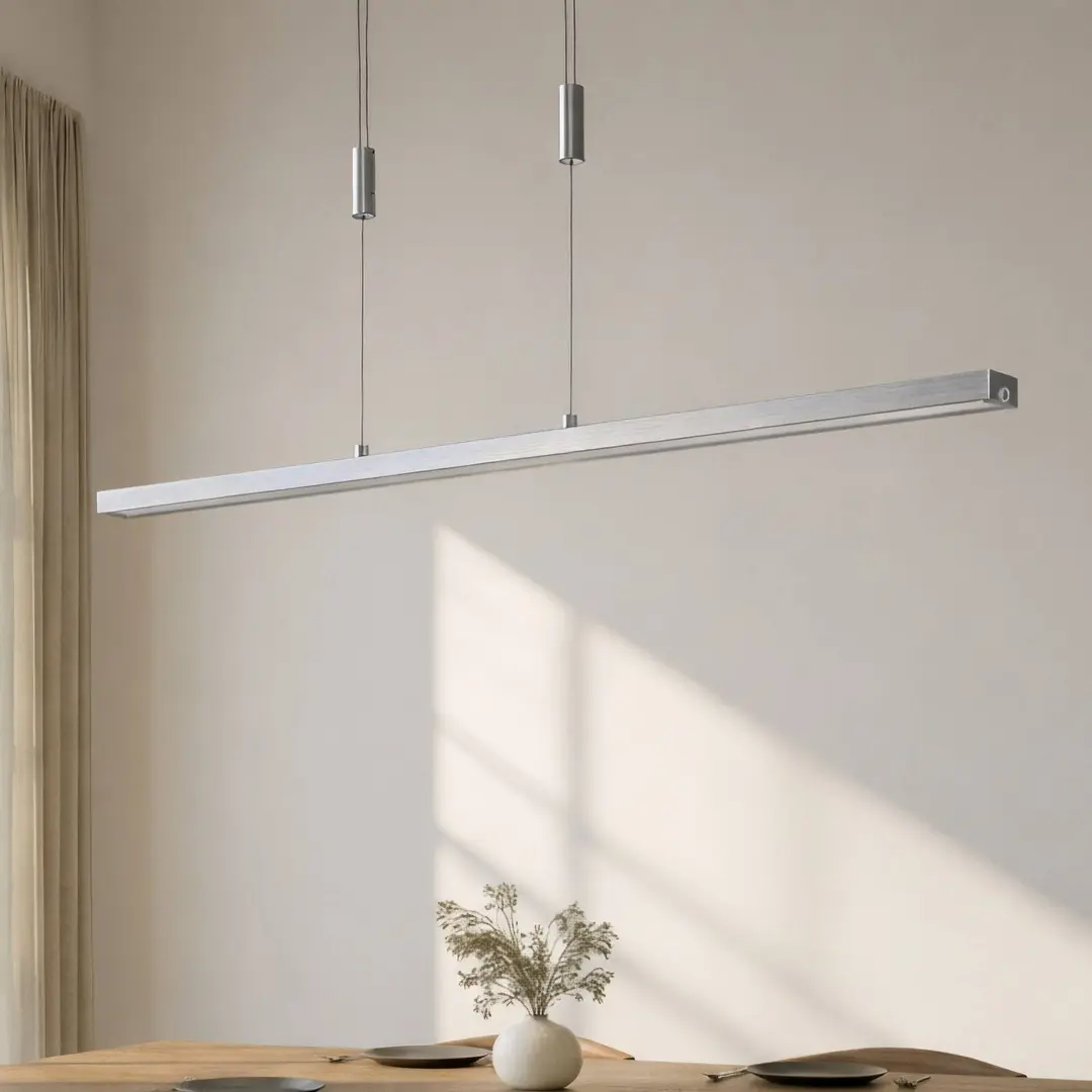 Lucande LED-Hängeleuchte Myron, Touchdimmer, CCT, Aluminium