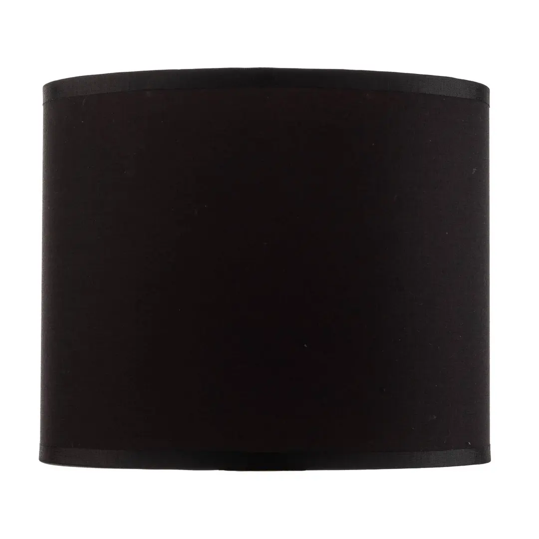 Luminex Lampenschirm Soho, schwarz/gold, Textil, Ø 18 cm