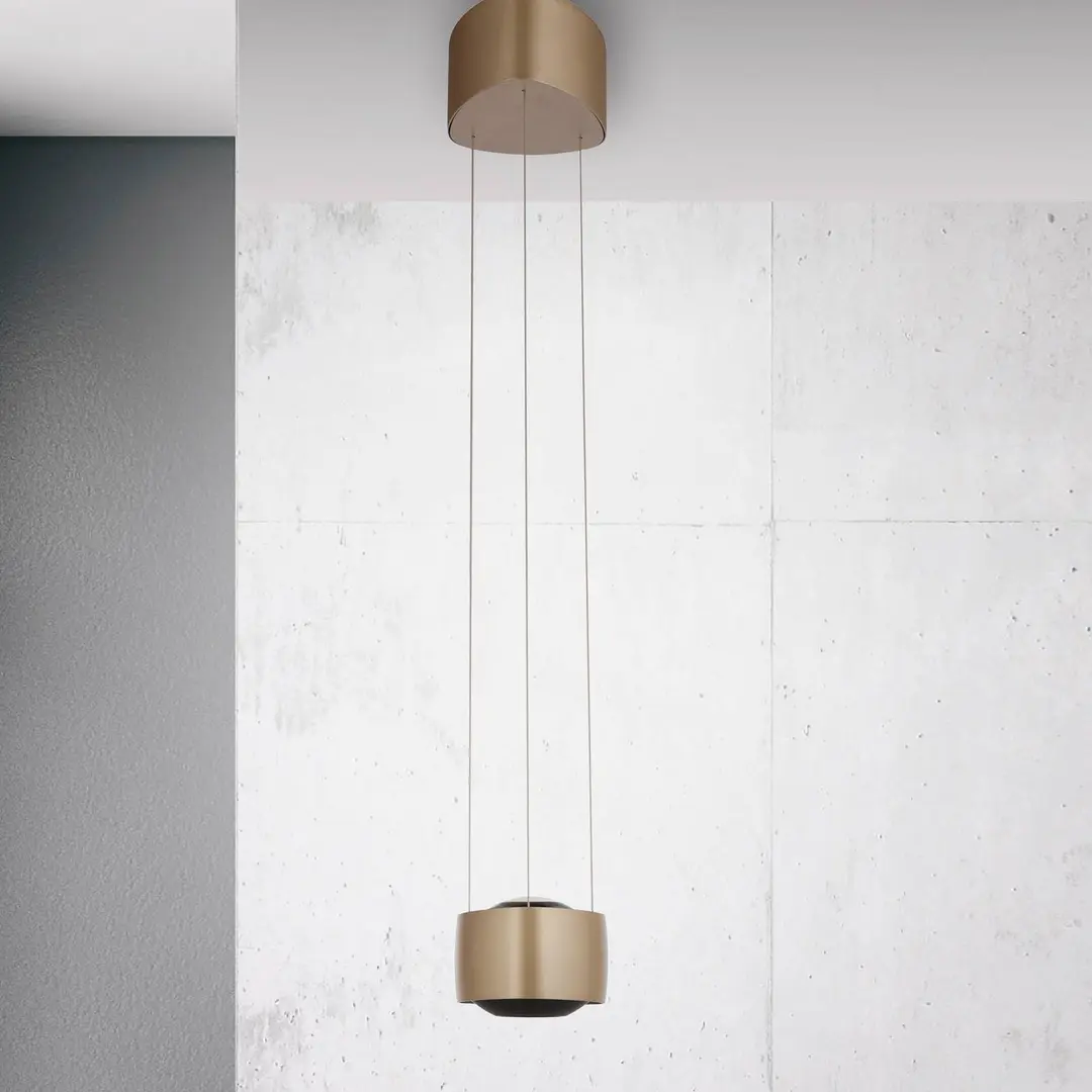 Paul Neuhaus LED-Pendelleuchte Q-Stretto, bronze, 14,5cm