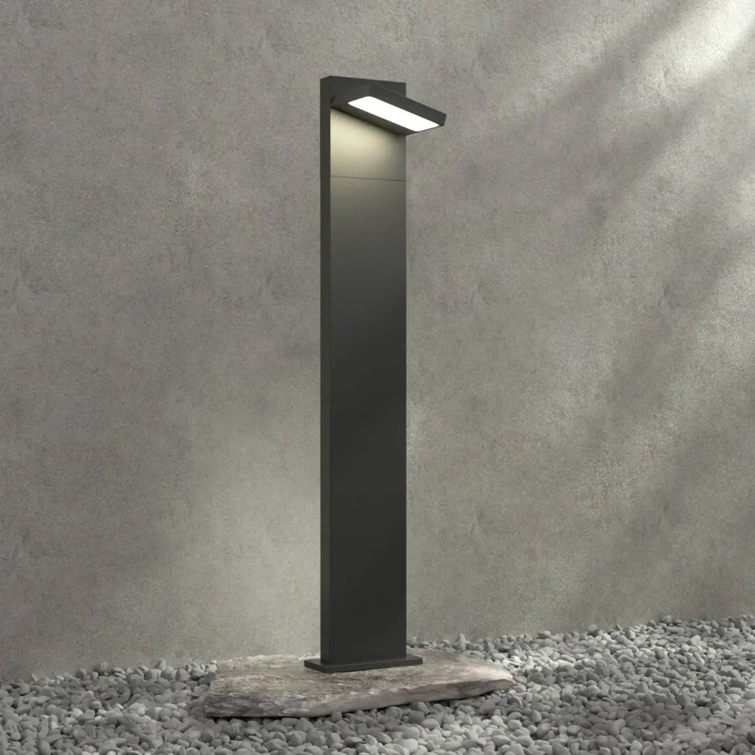 Lucande LED-Pollerleuchte Silvan, 100 cm, anthrazit, Metall