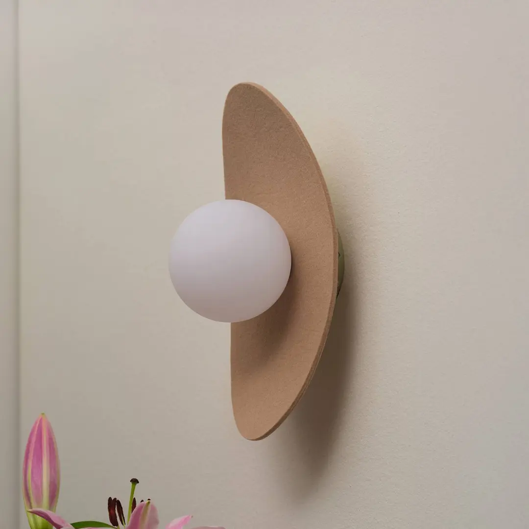 OSRAM Wandleuchte Decor Pearl, beige, Filz, G9