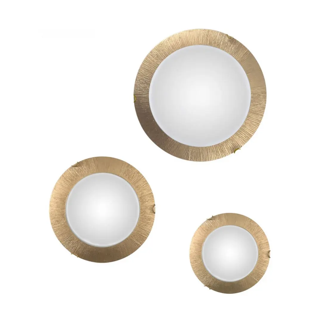 austrolux KOLARZ Wandleuchte Moon Sun, gold, Ø 50 cm
