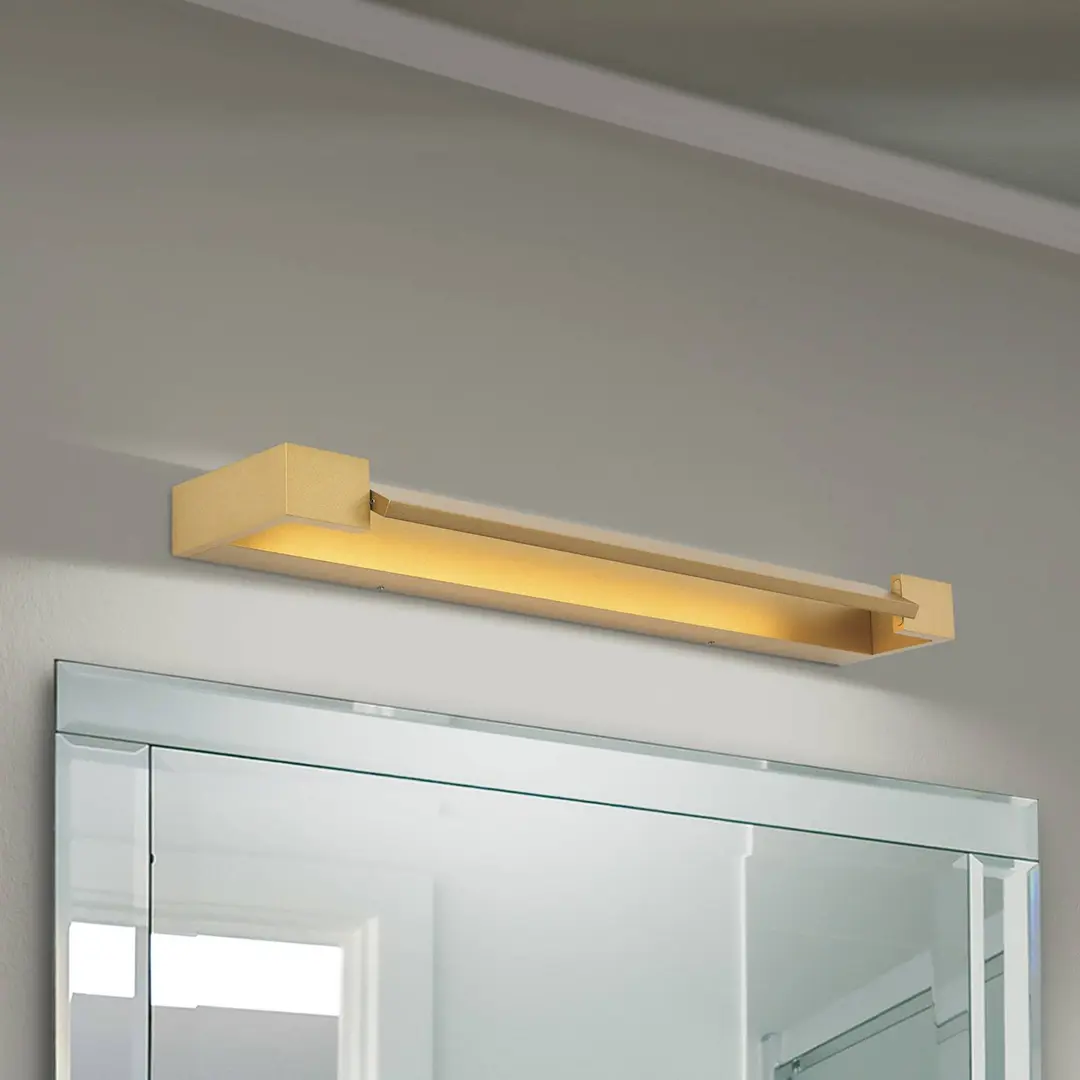 Orion LED-Bad-Wandlampe Marylin, Länge 60 cm, gold, Aluminium