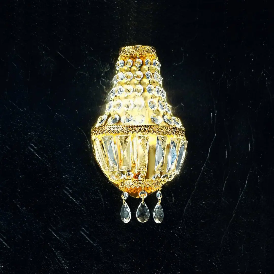 Kögl Wandleuchte Cupola, 24 Karat vergoldet