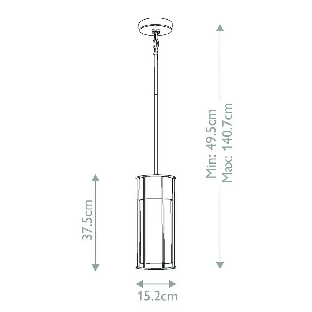 KICHLER Außenwandleuchte Camillo, schwarz, Aluminium, Glas, E27
