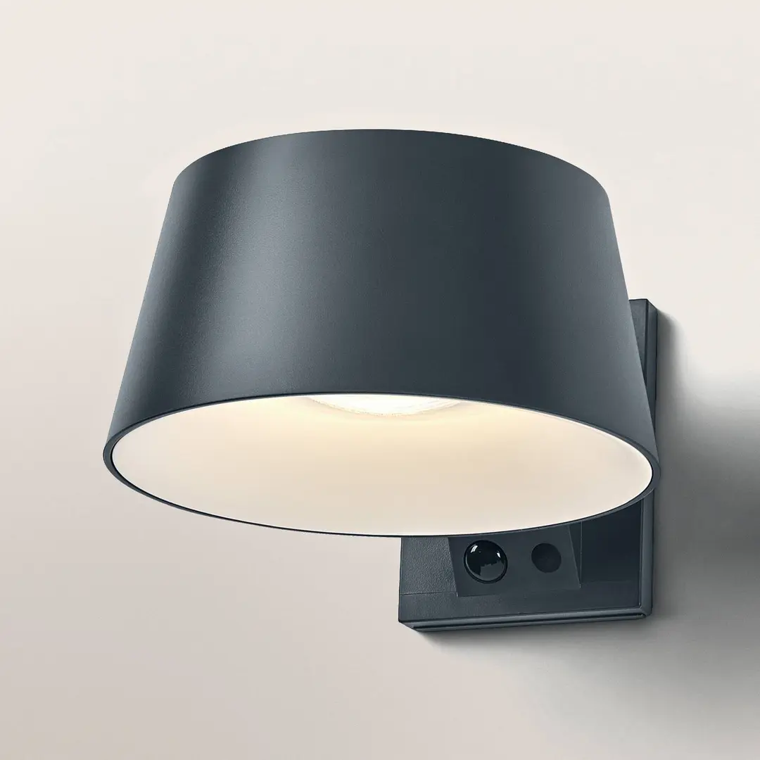 OSRAM Solar-Wandlampe ENDURA STYLE BRELLA, grau, Sensor IP54