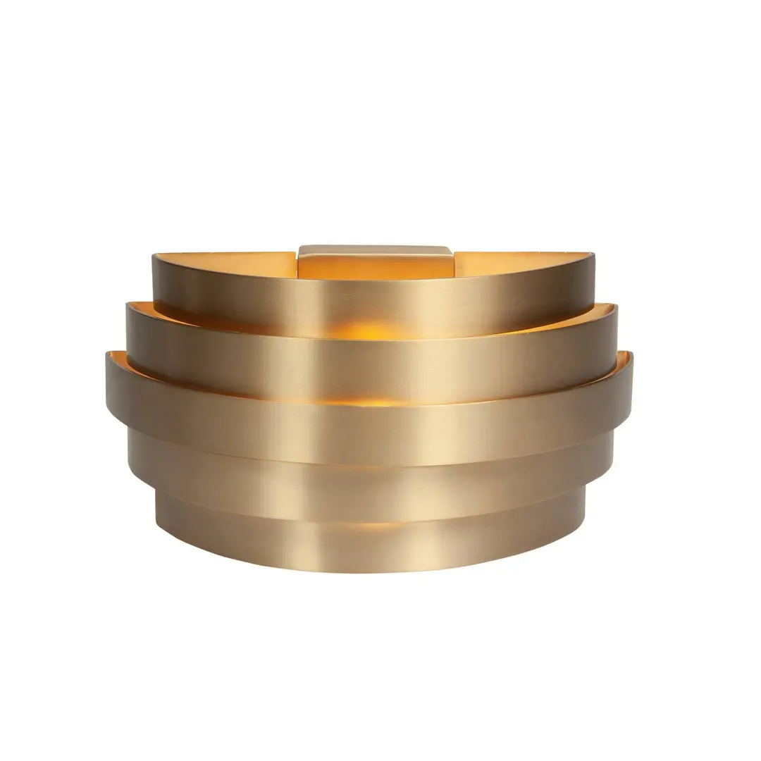 Highlight Wandleuchte Scudo, messing, Breite 25 cm, Aluminium, G9
