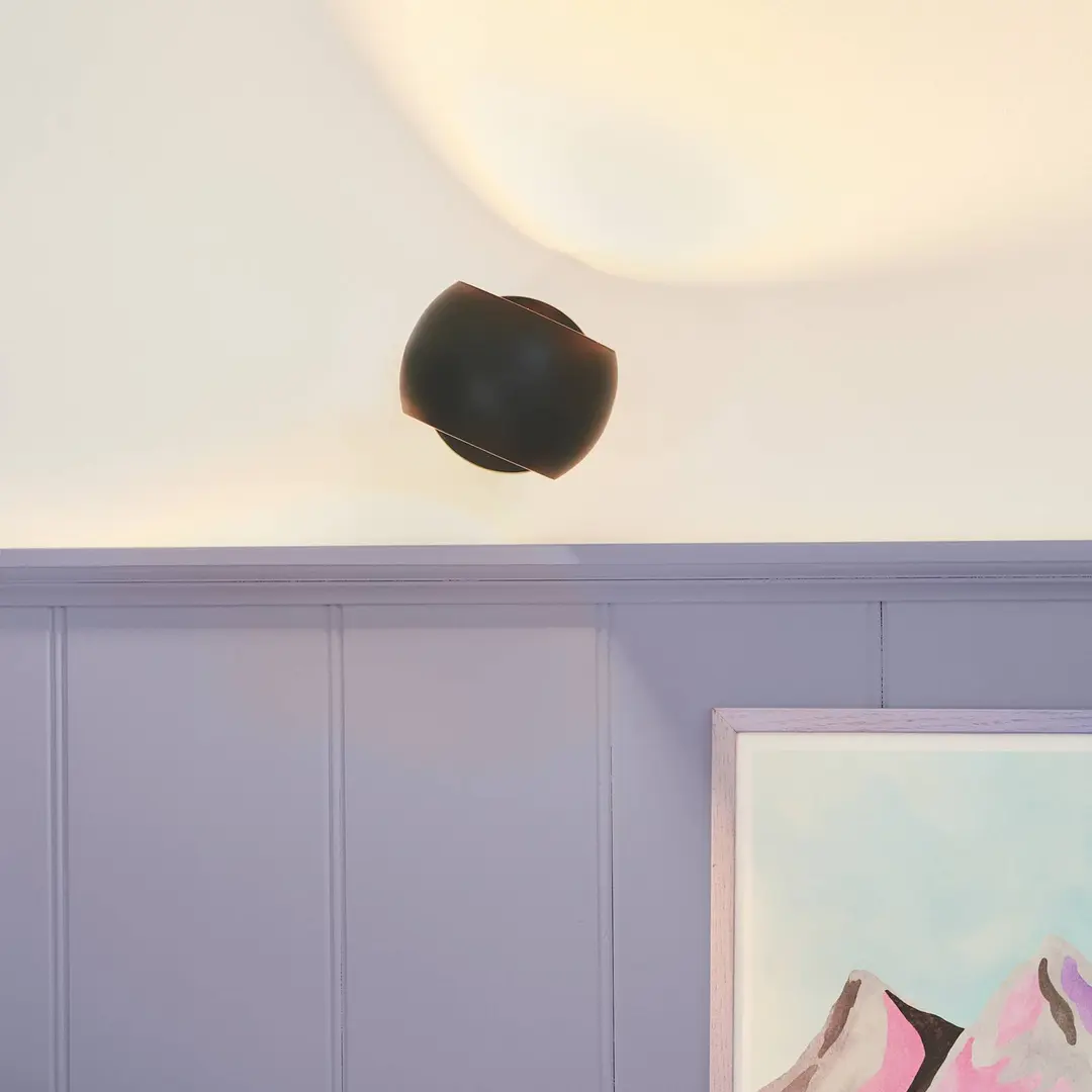 Nordlux Wandleuchte Belir up/down mit Stecker, schwarz