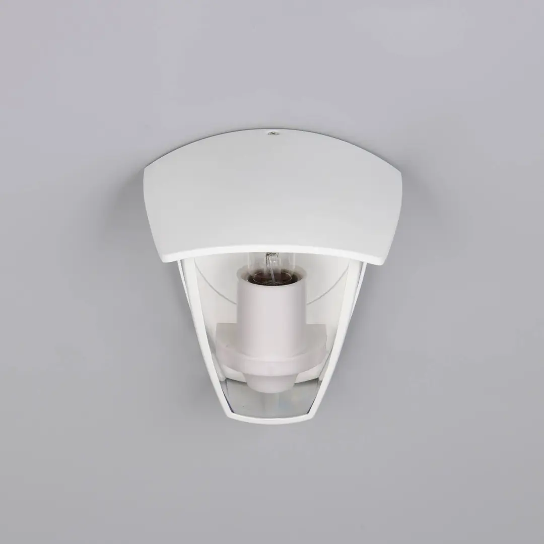 Trio Lighting Außenwandleuchte VENTA, weiß, Fassung oben, Höhe 24 cm, IP44