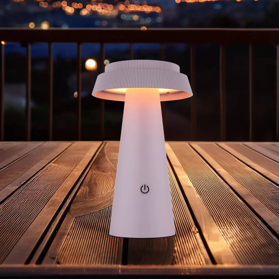 Globo LED-Solar-Tischleuchte 36624, pink, Akku, CCT, IP54, dimmbar