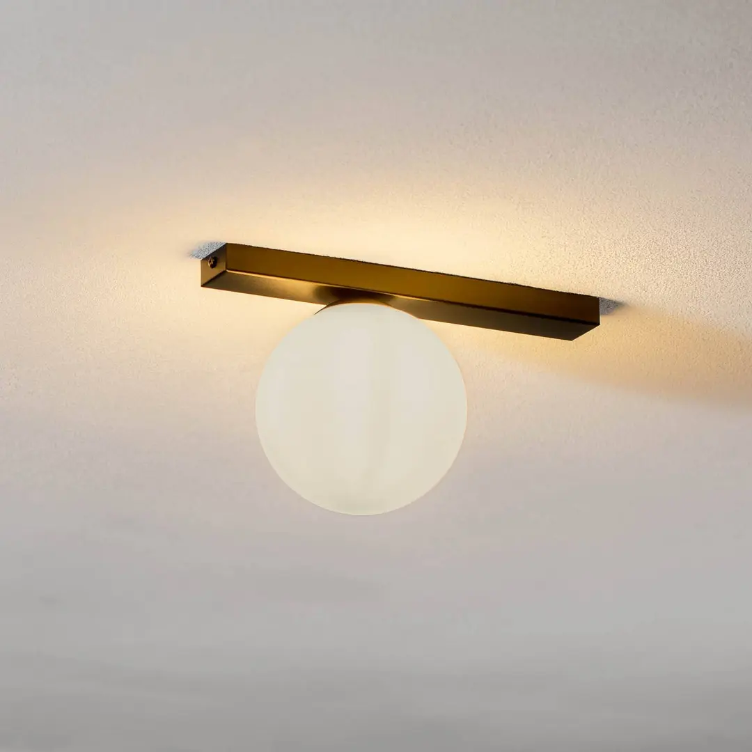 EMIBIG LIGHTING Deckenlampe Fit, schwarz/opal, einflammig