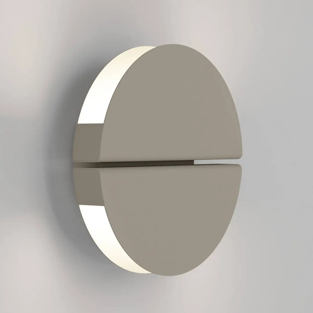 EGLO LED-Wandleuchte PIANOSA, beige, Ø 18 cm, IP44, CCT