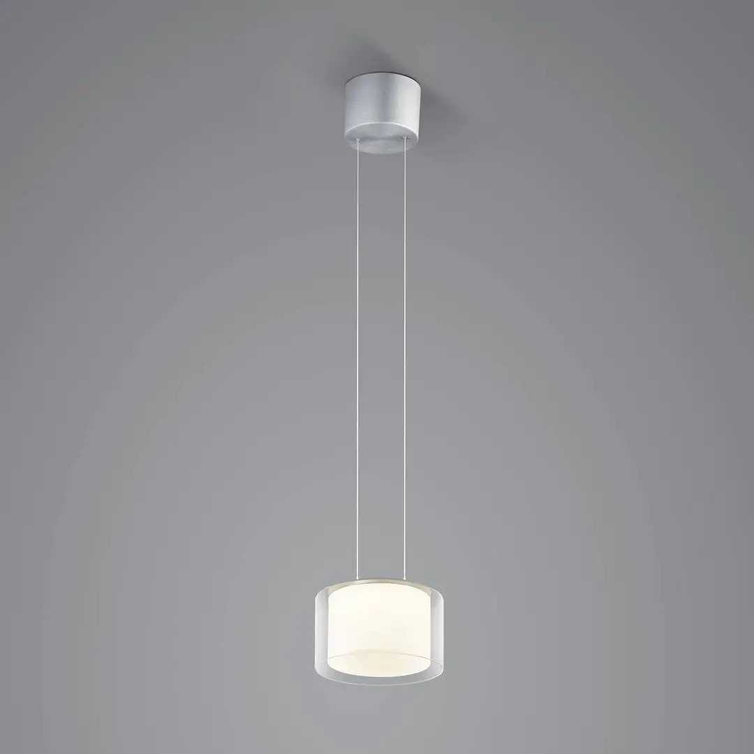 BANKAMP Grand Clear LED-Hängeleuchte, 1fl, Ø 20 cm