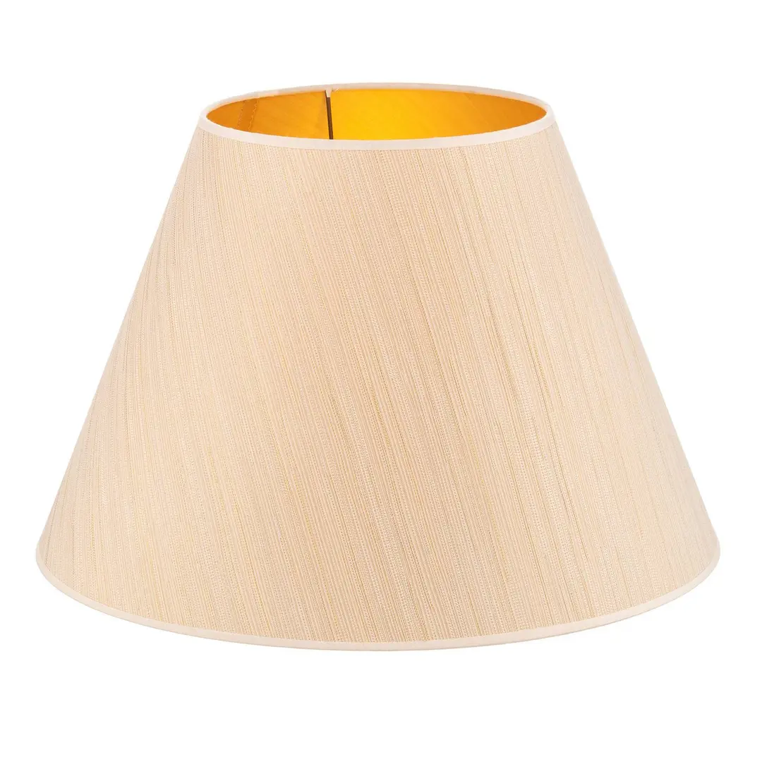 Duolla Lampenschirm Sofia Höhe 31 cm, weiß/gold gestreift