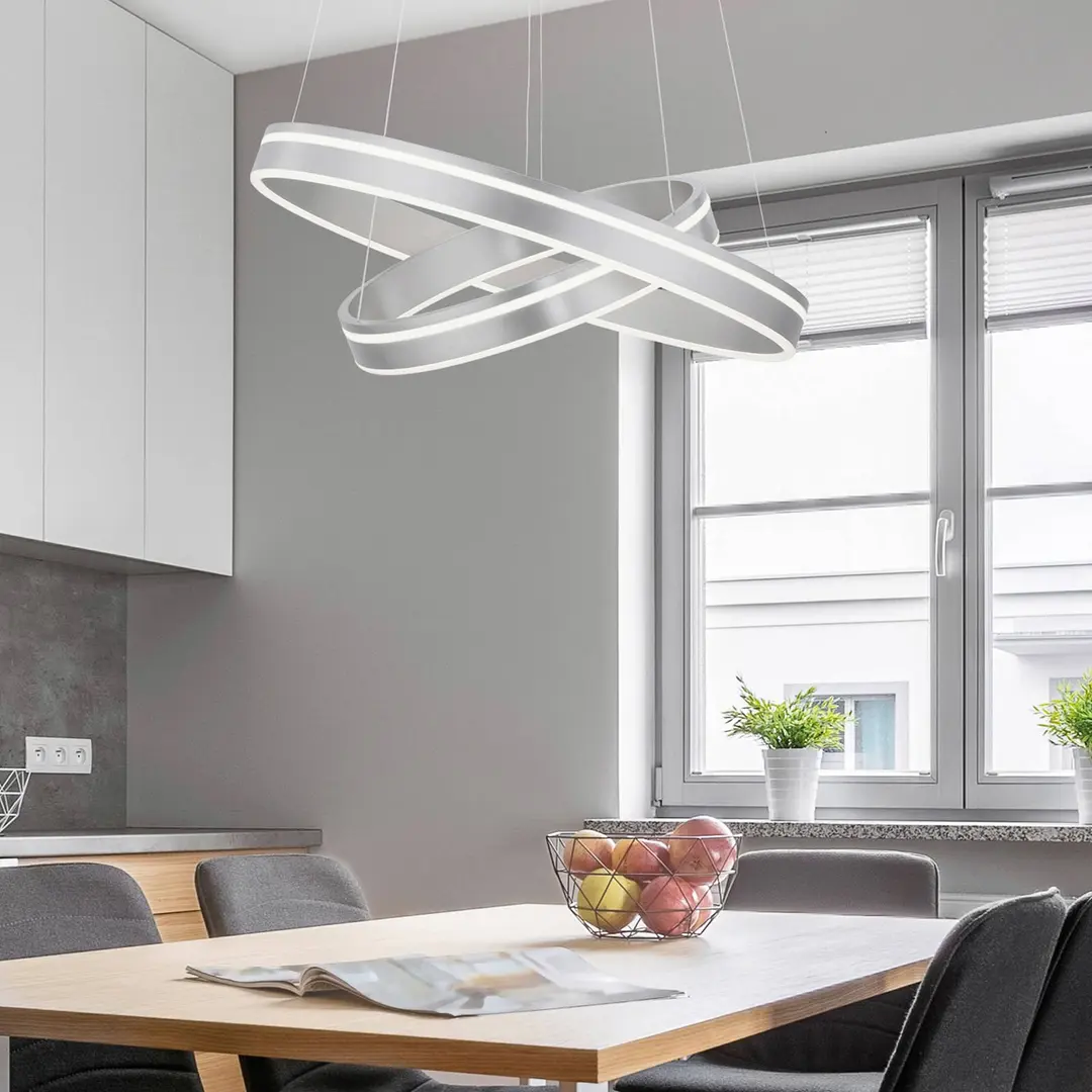 Q-Smart-Home Paul Neuhaus Q-VITO Hängelampe zweiflammig stahl