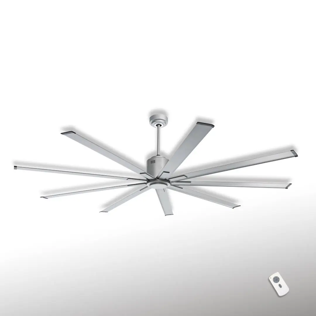 CASAFAN Deckenventilator BIG SMOOTH, titansilber, 220 cm leise