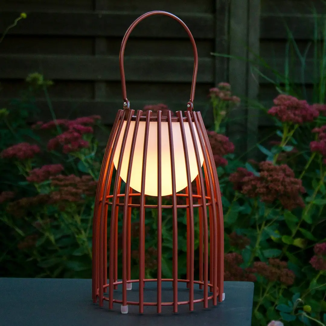 Lucide LED-Tischleuchte Fjara, rost