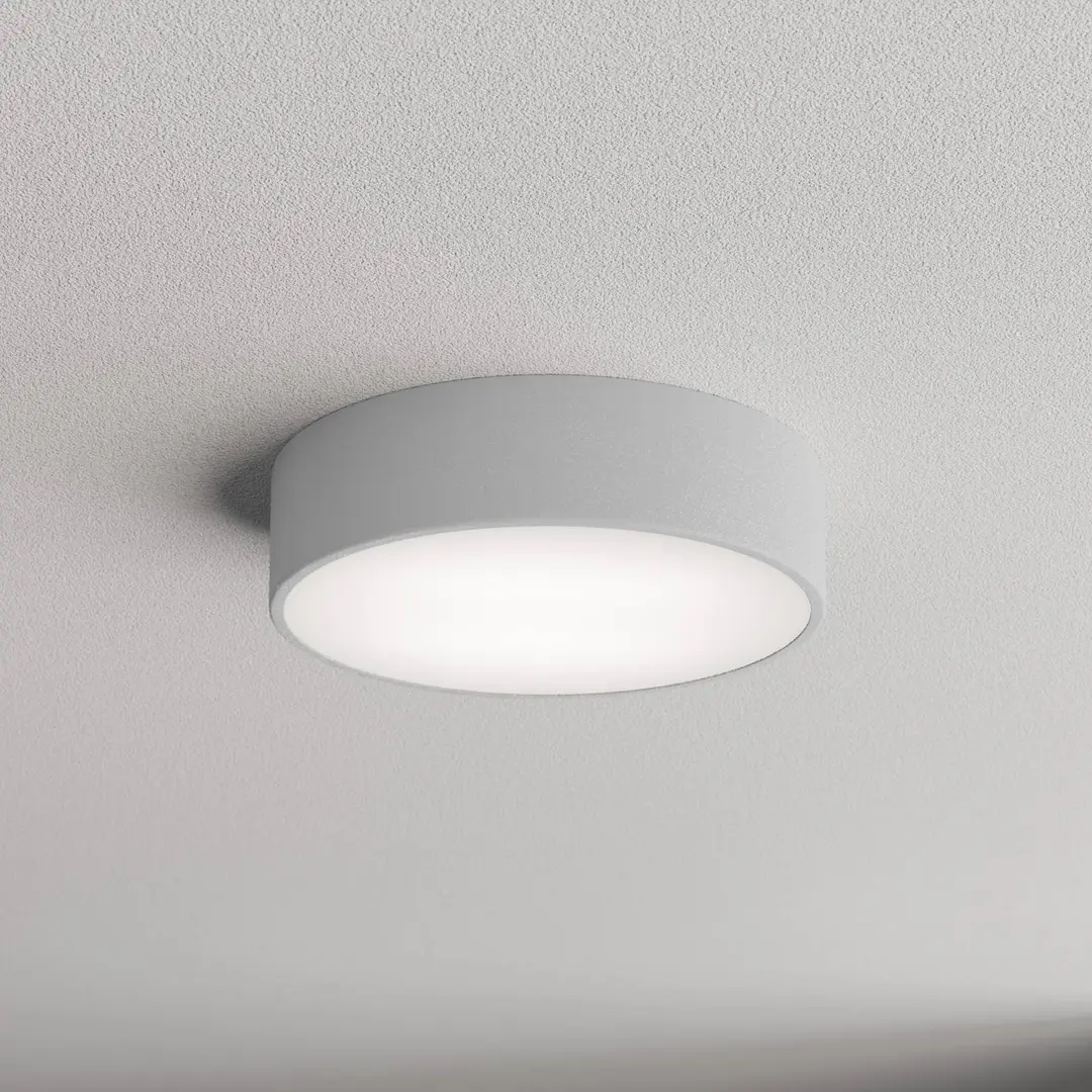 TEMAR LIGHTING Deckenleuchte Cleo 300, IP54, Ø 30 cm grau