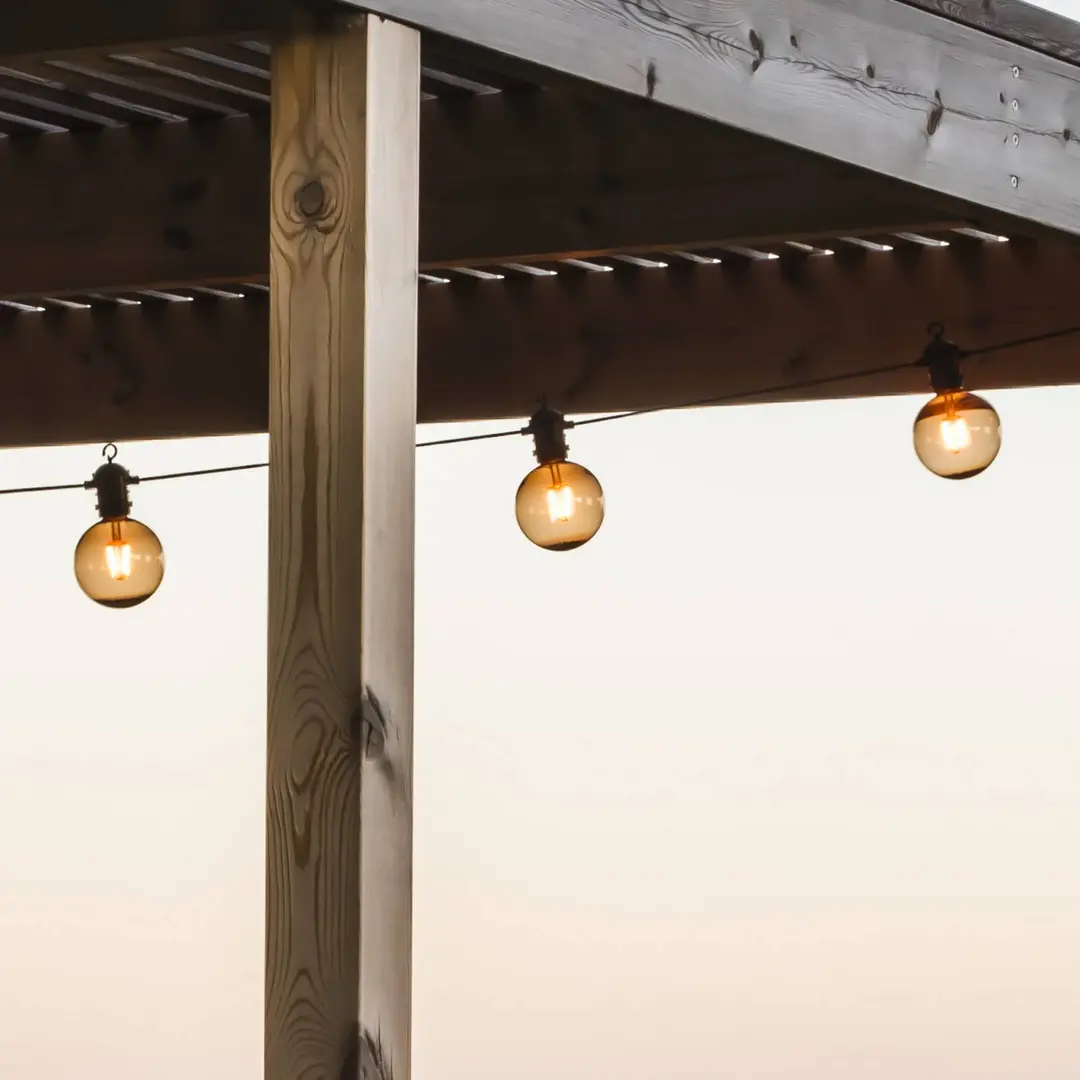Konstsmide Christmas LED-Solar-Lichterkette Party, 7W, braun, IP44, 1800K