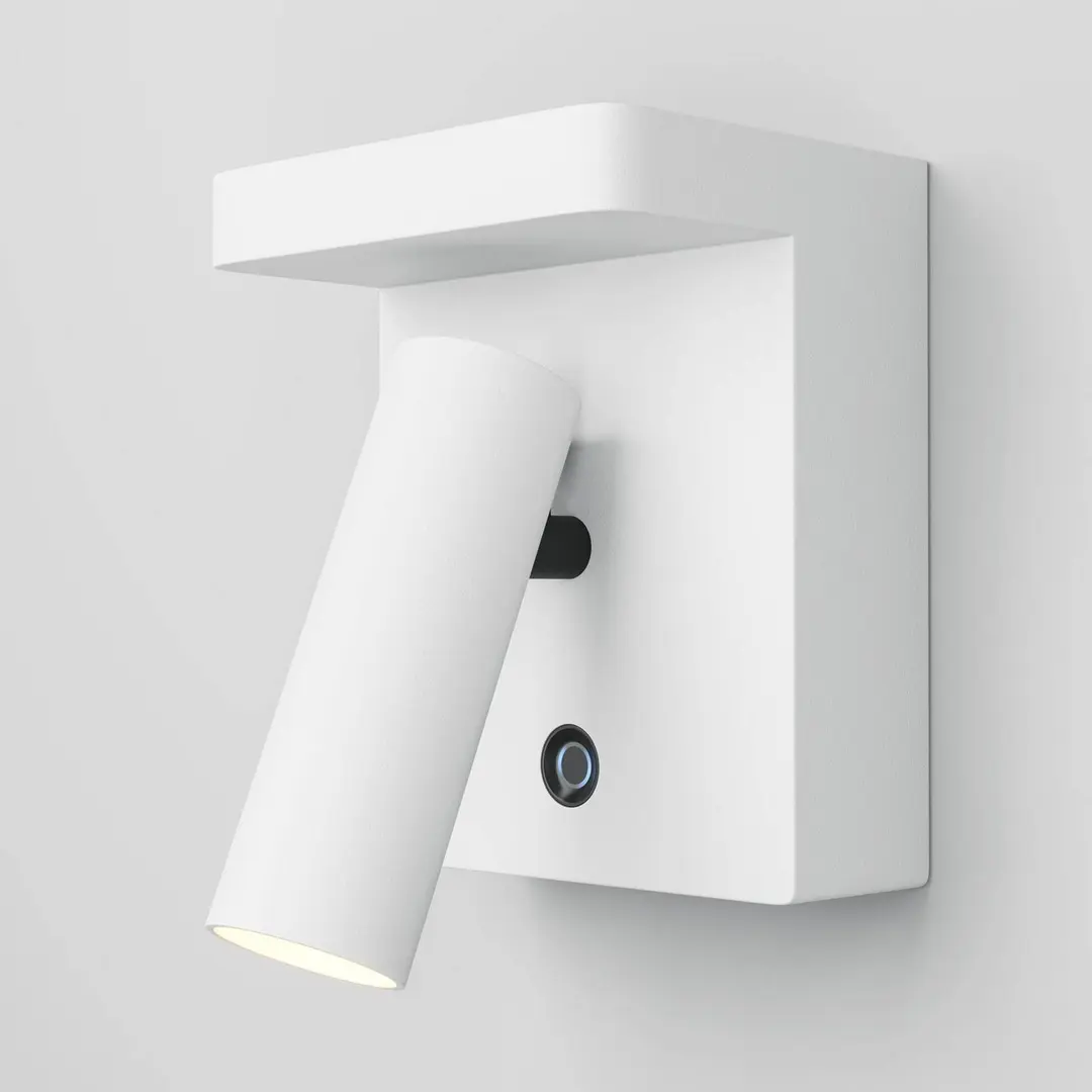 Maytoni LED-Wandleuchte Aron, weiß, dimmbar, drehbar