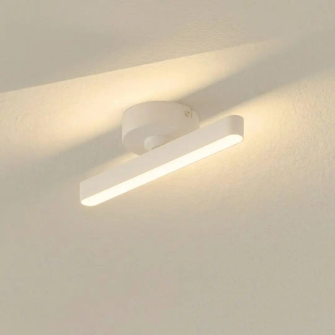 Lindby LED-Strahler Eldrin, weiß, 1-flg., Lichtleiste