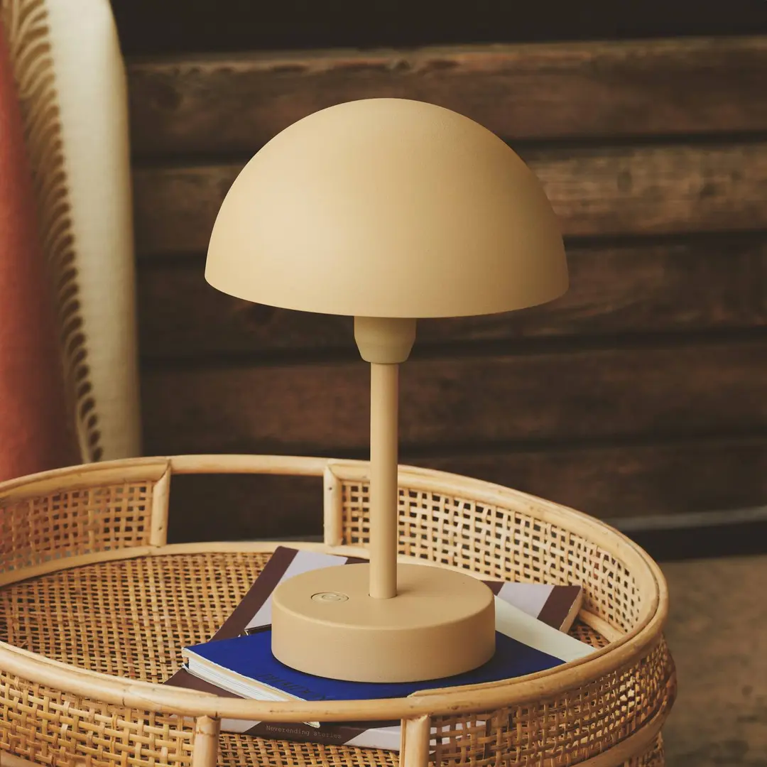 Nordlux LED-Akku-Tischleuchte Ellen To-Go, beige, Aluminium