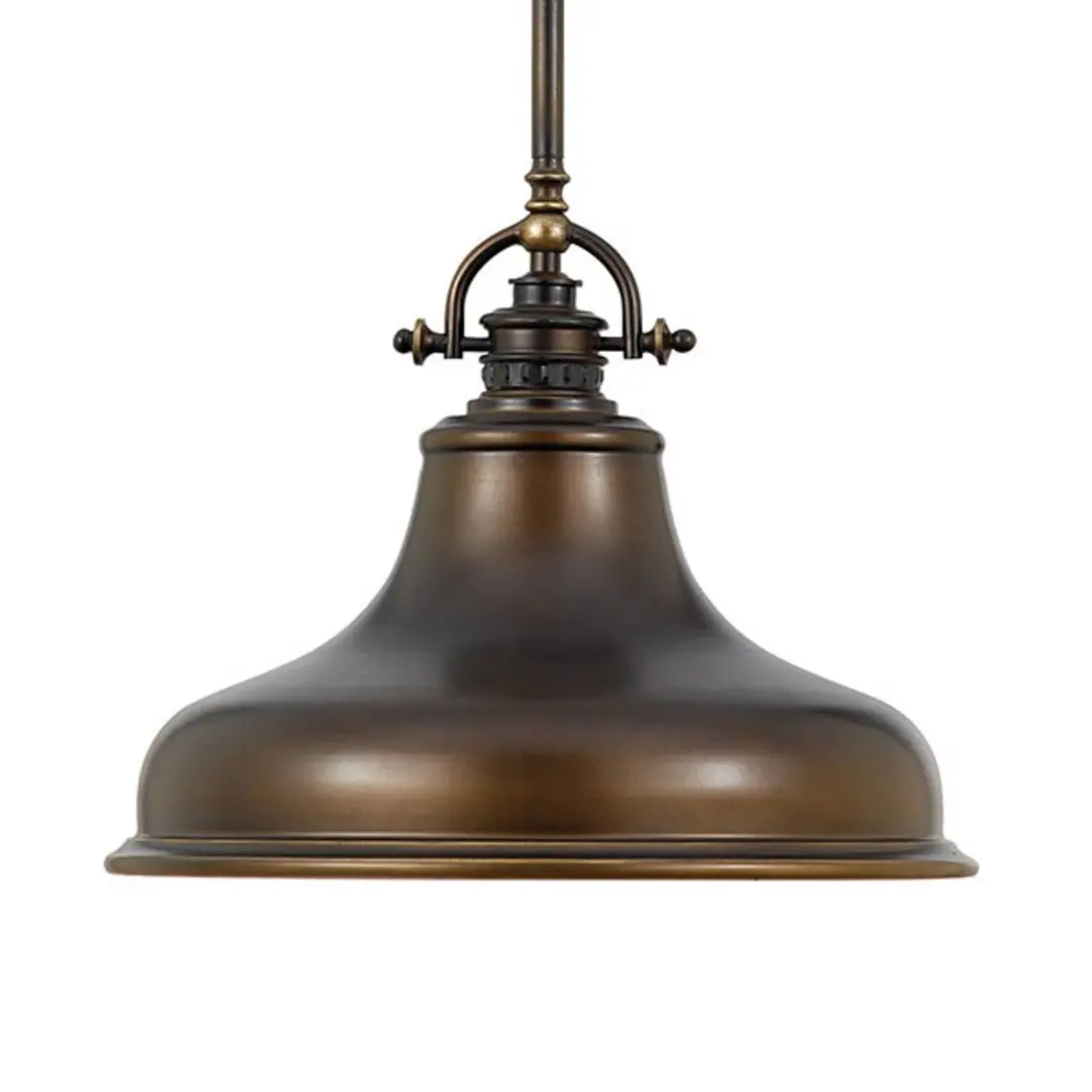 QUOIZEL Hängeleuchte Emery 1-flg. bronze Ø 34,3cm