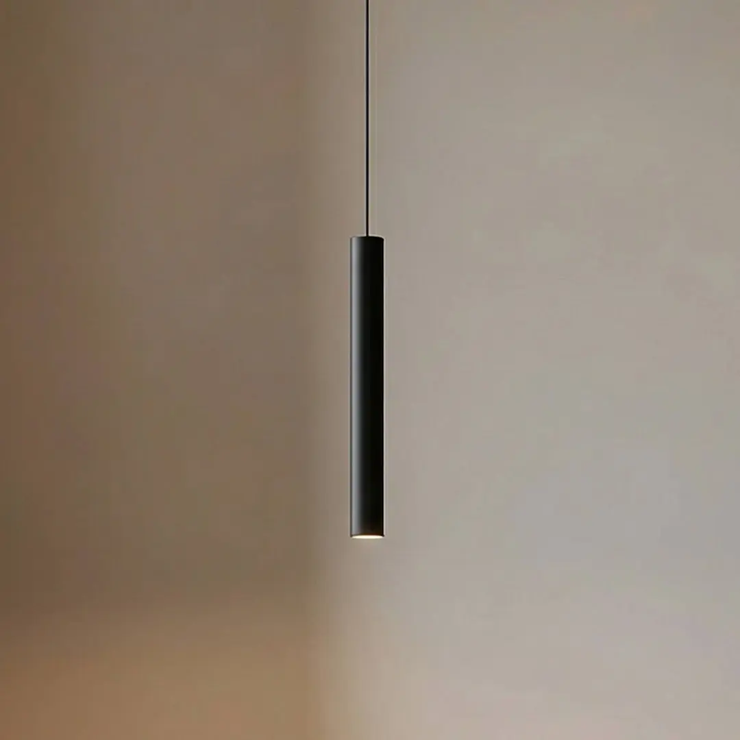 Lindby LED-Pendelleuchte Lumaro, schwarz, 27cm, 48V, dimmbar