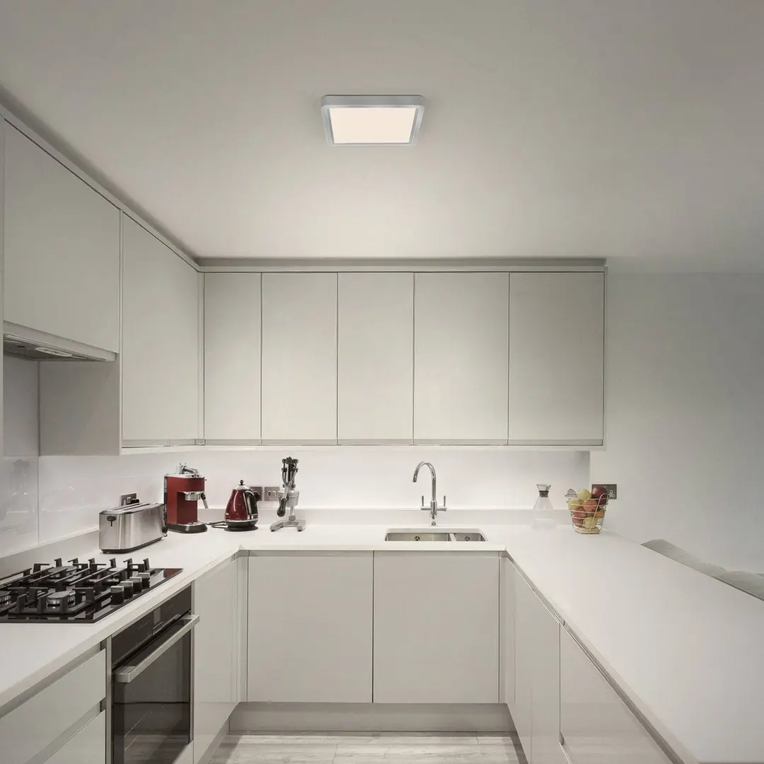 OSRAM LED-Deckenlampe ORBIS QUICKFIX 32x32cm silber clickdim