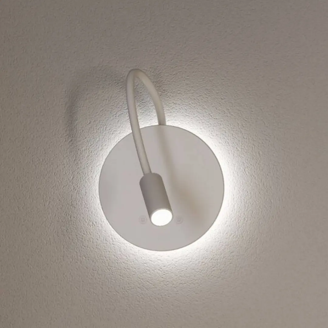 Paulmann LED-Akku-Wandleuchte Miora, weiß, Flexarm, Dimmer