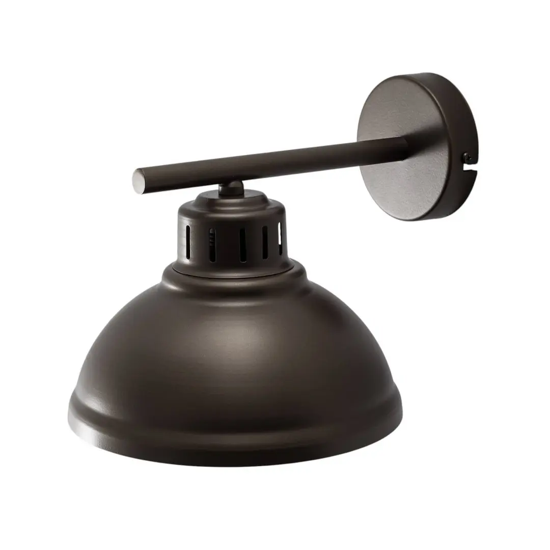 Luminex Wandlampe Sven, titan-goldfarben, Ø 21 cm, Stahl
