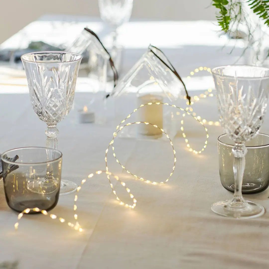 Sirius LED-Lichterkette Kiki, silber, 400 cm
