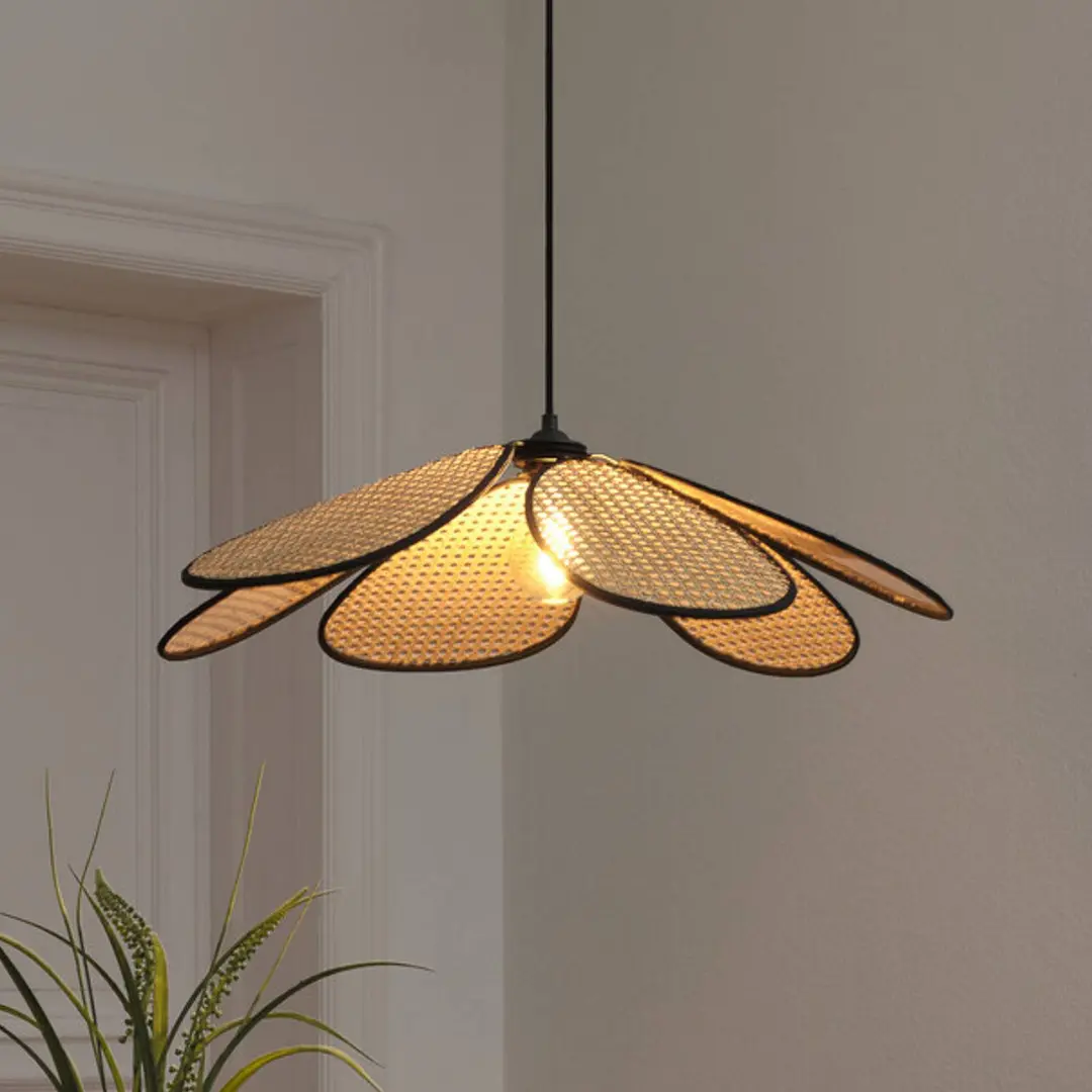 OSRAM Hängeleuchte Decor Rattan Daisy, Ø 69 cm, beige, E27