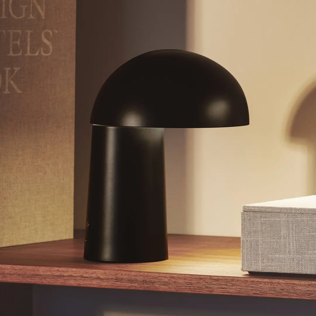 DFTP by Nordlux LED-Akkutischleuchte Faye Portable, schwarz, dimmbar, USB
